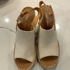 Toms Canvas Wedge 8W